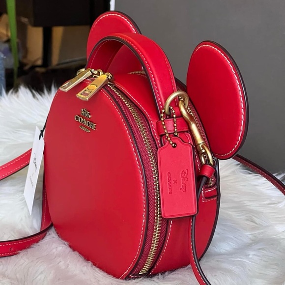 💰SOLD - CM194- Disney X Coach Mickey Mouse Ear Bag - Picture 2 of 14